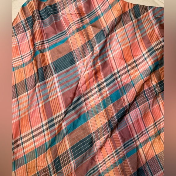 Vineyard Vines Plaid Midi/maxi side slit skirt - Picture 3 of 4